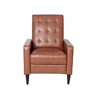 Darcy Recliner Chair Mid-Century Modern Tufted Upholstery Ergonomic Push Back Living Room