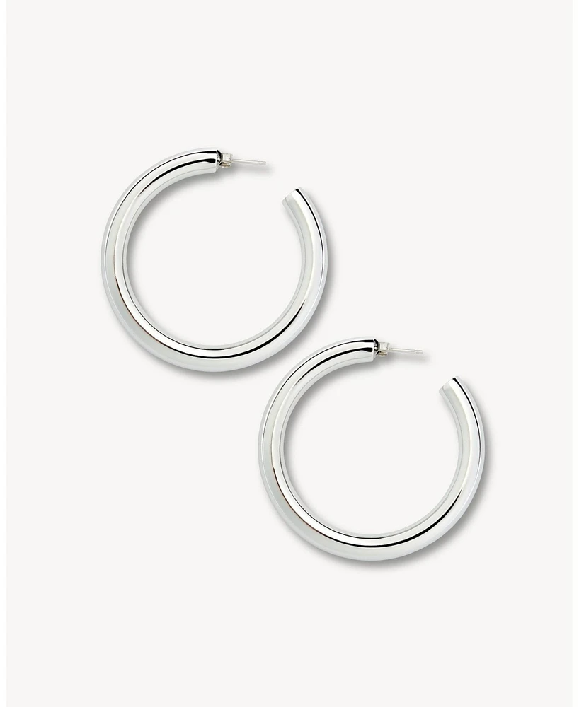 Machete 2" Perfect Hoops in Silver