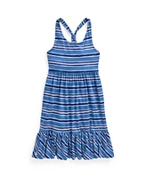 Polo Ralph Lauren Big Girls Striped Cotton Jersey Dress