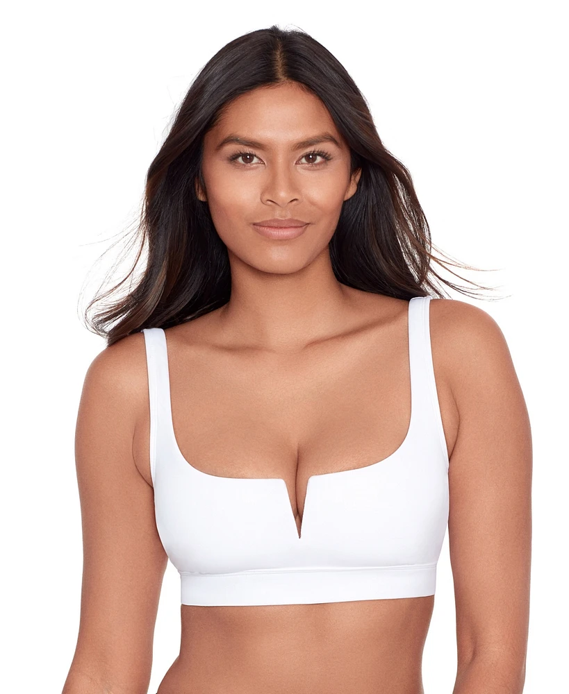 Lauren Ralph Women's Banded V Wire Bra Swim Top