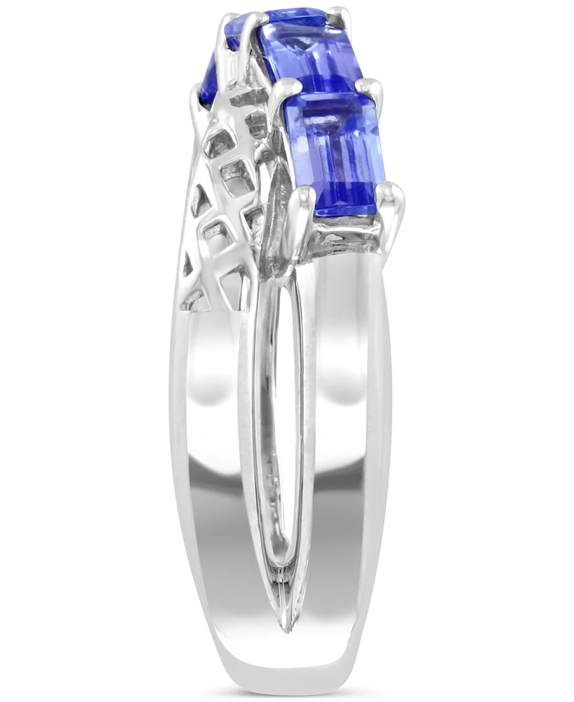 Effy Tanzanite Crossover Statement Ring (1-1/2 ct. t.w.) in Sterling Silver