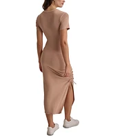 Dkny Sport Women's Rib-Knit Bodycon Midi Dress