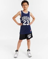 Jordan Big Boys 23 Jersey Sleeveless Tank Top Mesh Logo Shorts