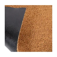 Croeso Weather Resistant Coir Doormat With Anti-Slip Rubber Backing For Indoor/Outdoor Use