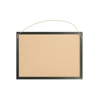 Clarey Linen Display Board With Wooden Frame And Push Pins
