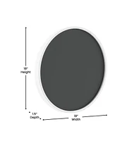 Mulberry Round Magnetic Chalkboard With Solid Wood Frame