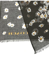 Coach Women's Daisy Cluster Printed Oblong Scarf