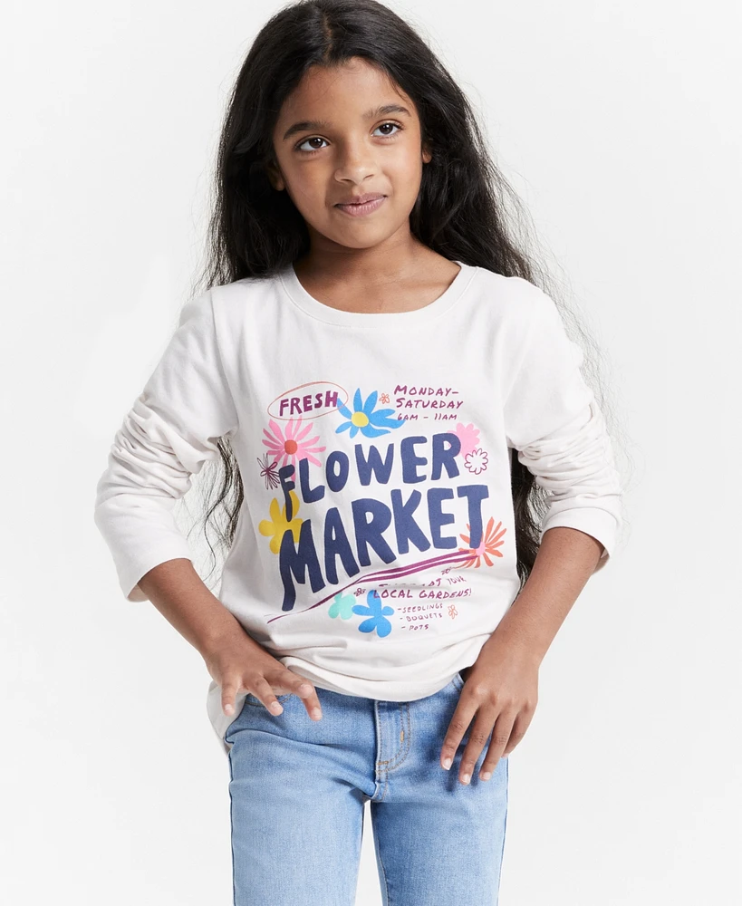 Epic Threads Girls Flower Market T-Shirt, Created for Macy's