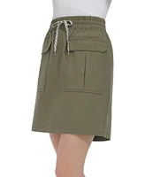 Andrew Marc Sport Women's Cotton Poplin Cargo Skirt