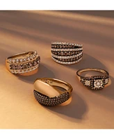 Le Vian Chocolate Diamond (1-1/4 ct. t.w.) & Nude (1/3 Multirow Ring 14k Gold (Also Available Rose or White Gold)