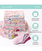 The Peanutshell Baby Girls Baby Layette Gift Set for Baby Girls, Pretty Sweet, 30 Essential Pieces, 0-3 Months