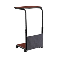 Mobile Sit-Down, Stand-Up Computer Ergonomic Desk With Removable Pouch (Adjustable Range 27.5'' - 46.5'')