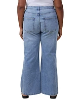 Cotton On Women's Curvy Stretch Wide Jean