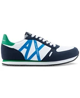 A|X Armani Exchange Men's Rio Classic Logo Lace-Up Sneakers