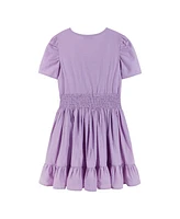 Andy & Evan Big Girls Toddler/Child Short Sleeve Purple Dress