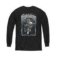 Batman Boys Youth Nightwing Biker Long Sleeve Sweatshirts