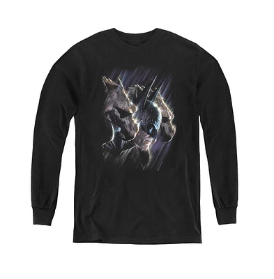 Batman Boys Youth Gargoyles Long Sleeve Sweatshirts