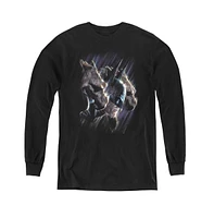 Batman Boys Youth Gargoyles Long Sleeve Sweatshirts