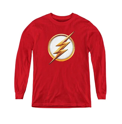 Flash Boys Youth Season 4 Logo Long Sleeve Sweatshirts