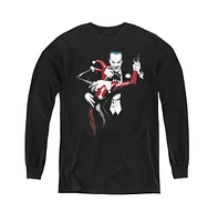 Batman Boys Youth Harley And Joker Long Sleeve Sweatshirts