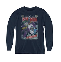 Batman Boys Youth 251 Distressed Long Sleeve Sweatshirts