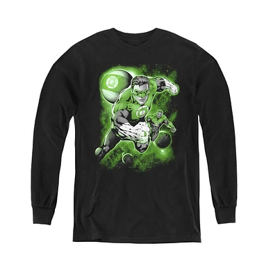 Green Lantern Boys Youth Planet Long Sleeve Sweatshirts