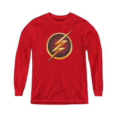 Flash Boys The Youth Chest Logo Long Sleeve Sweatshirts