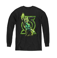 Green Lantern Boys Youth Fully Charged Long Sleeve Sweatshirts