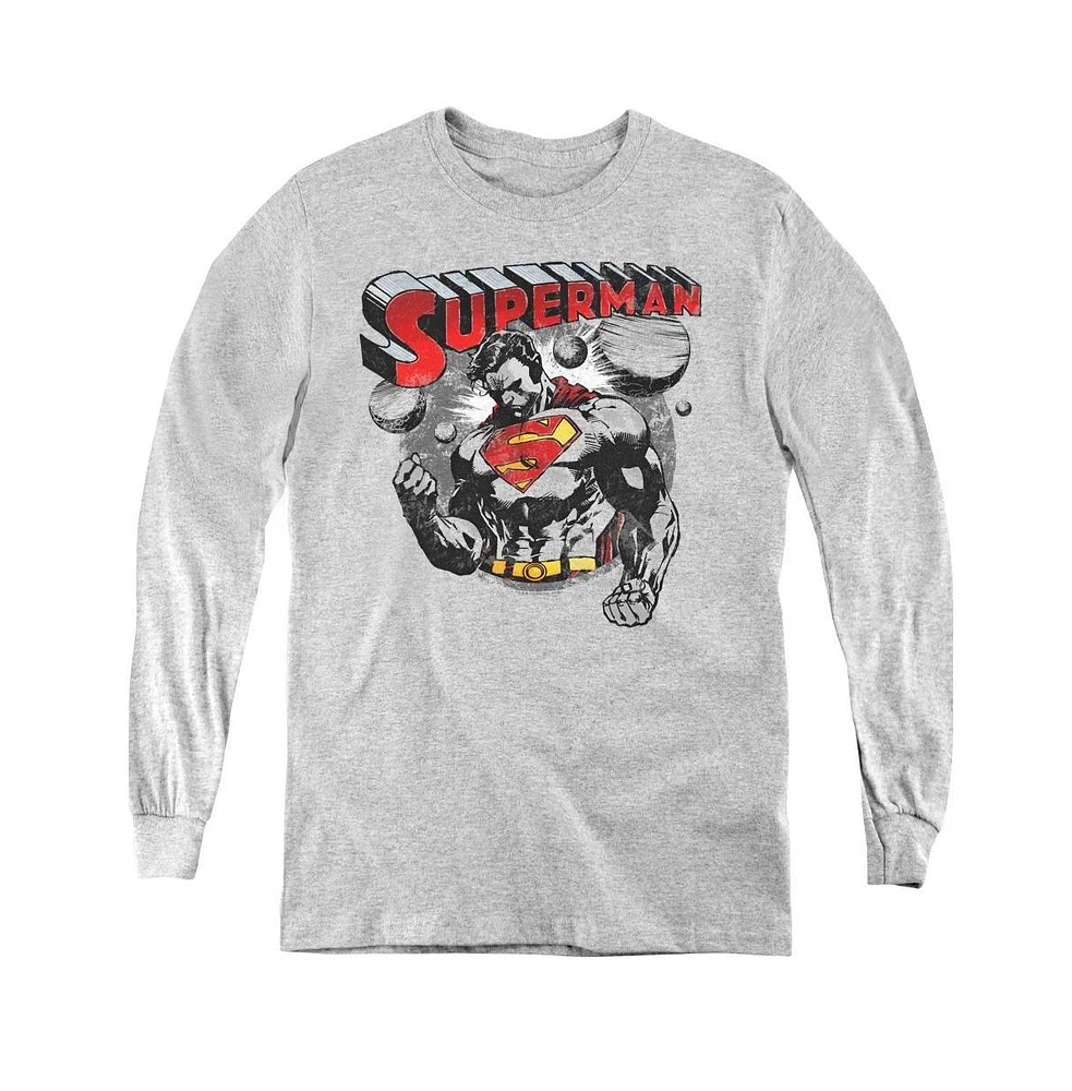 Superman Boys Youth Super Ko Long Sleeve Sweatshirts