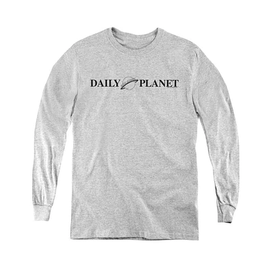Superman Boys Youth Daily Planet Logo Long Sleeve Sweatshirts