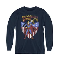 Superman Boys Youth All American Long Sleeve Sweatshirts