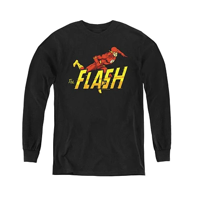 Flash Boys Dc Youth Comics 8 Bit Long Sleeve Sweatshirts