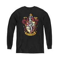 Harry Potter Boys Youth Gryffindor Crest Long Sleeve Sweatshirts
