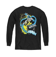 Batman Boys Youth Bat Effects Long Sleeve Sweatshirts