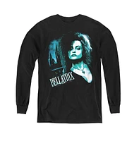 Harry Potter Boys Youth Bellatrix Closeup Long Sleeve Sweatshirts