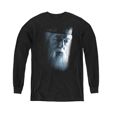 Harry Potter Boys Youth Dumbledore Face Long Sleeve Sweatshirts