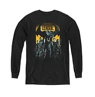 Justice League Boys Movie Youth Stand Up To Evil Long Sleeve Sweatshirts