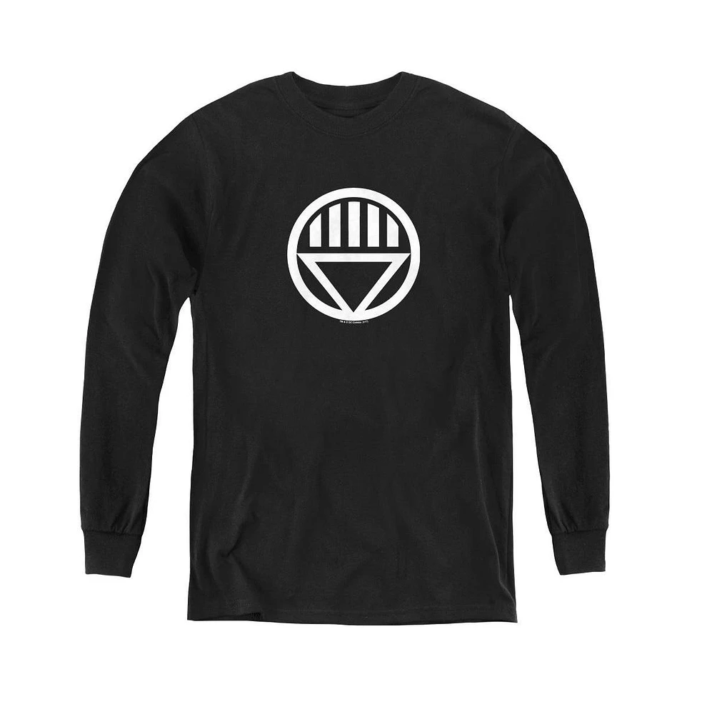 Green Lantern Boys Youth Logo Long Sleeve Sweatshirts