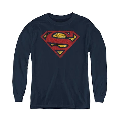 Superman Boys Youth Crackle S Long Sleeve Sweatshirts