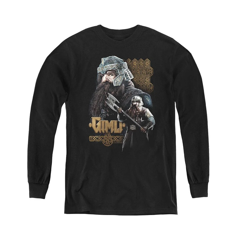 Lord Of The Rings Boys Youth Gimli Long Sleeve Sweatshirts