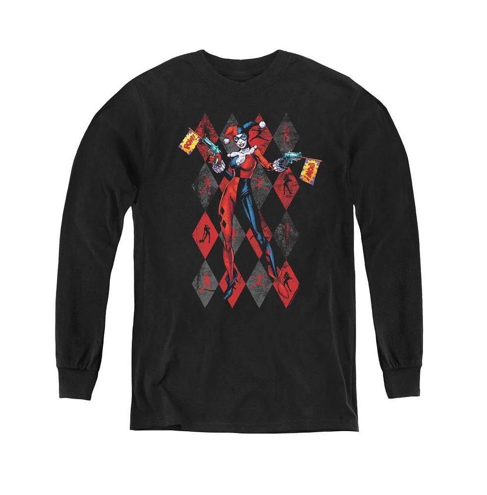 Batman Boys Youth Pow Long Sleeve Sweatshirts