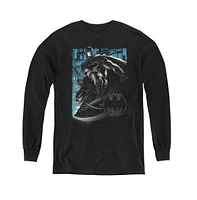 Batman Boys Youth Knight Falls Gotham Long Sleeve Sweatshirts