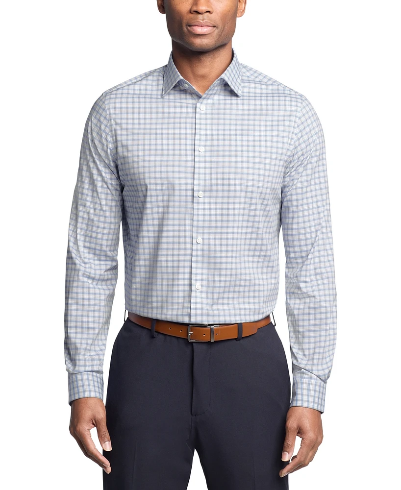 Michael Kors Men's Regular-Fit Comfort Stretch Check Dress Shirt