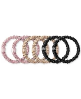 Slip -Pc. Pure Silk Skinny Scrunchies Set