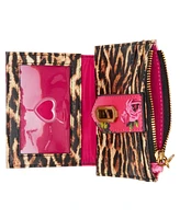 Betsey Johnson Leopard Floral Bifold Wallet