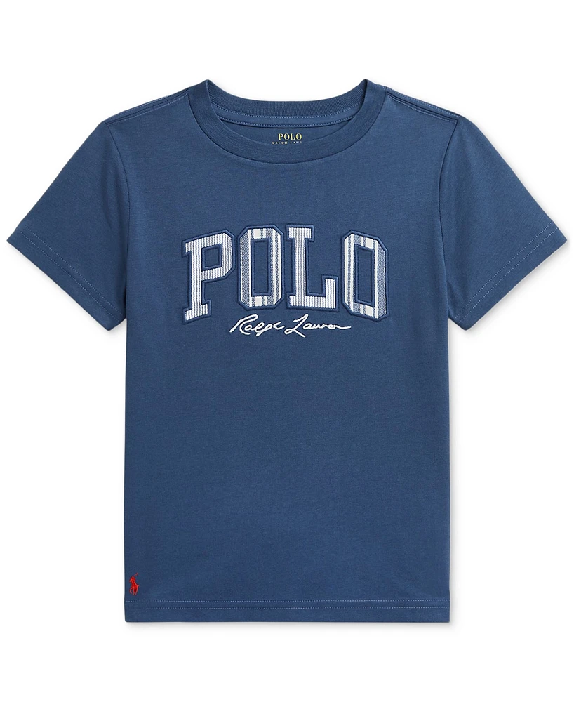 Polo Ralph Lauren Toddler & Little Boys Striped-Logo Cotton Jersey T-Shirt