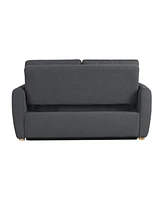 Serta 66.5"W Polyester Gentry Convertible Loveseat