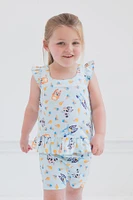 Bluey Girls Matching Family Tank Top and Shorts Outfit Set to (2T