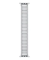 Posh Tech Unisex Slink Silver Stainless Steel Band for Apple Watch Size-42mm,44mm,45mm,49mm