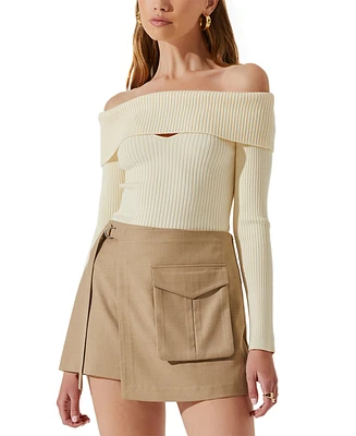 Astr the Label Women's Brylee Utility-Pocket Mini Skirt
